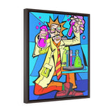 Mad Scientist - Framed Canvas Print