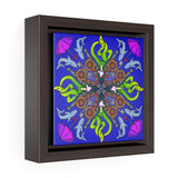 OctoCannon in blue - Framed Canvas Print