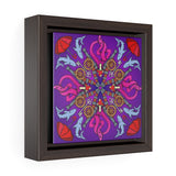 OctoCannon in purple - Framed Canvas Print